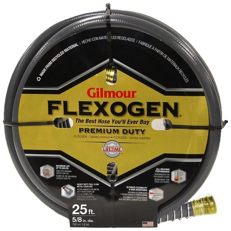 Gilmour Flexogen 8-Ply Garden Hose GRAY