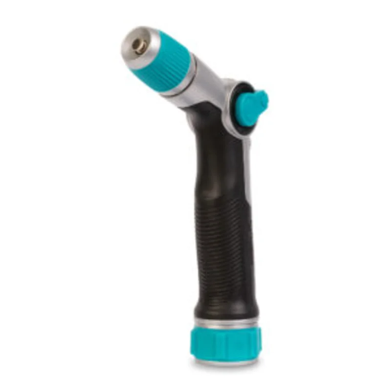 Gilmour Heavy Duty Thumb Control Adjustable Cleaning Nozzle with Swivel Connect Black/Teal