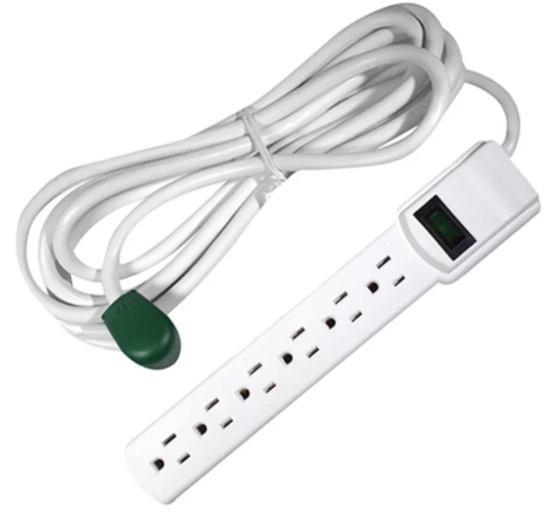 GoGreen Power 6 Outlet Surge Protector 12ft Cord