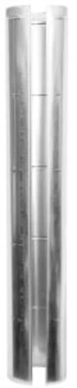Gray Metal 8X24In 28Ga Galvanized Pipe , 8-28-300 (Pack of 10)