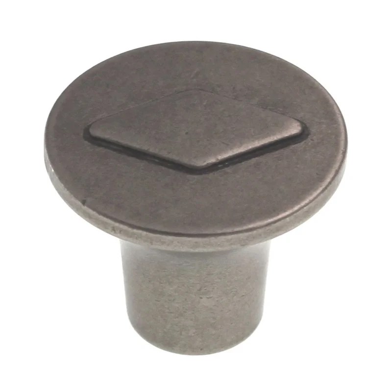 Hafele 1 1/8" Mission Cabinet Knob Diamond Pewter 132.93.910
