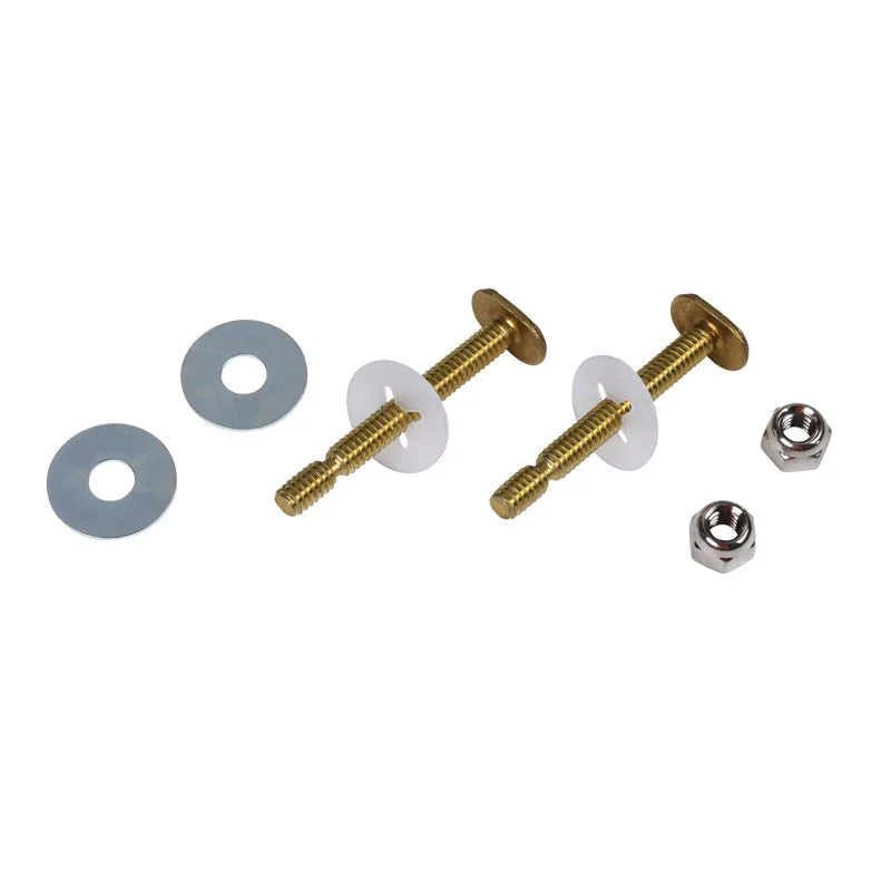 Harvey 1/4 in. X 2 1/4 in Brass EZ Snap Toilet Bolt Set with Brass Bolts