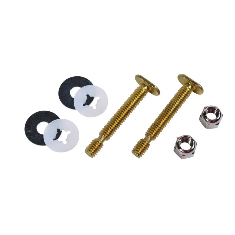 Harvey 5/16 in. X 2 1/4 in Brass EZ Snap Toilet Bolt Set with Brass Bolts - Hanging Bag