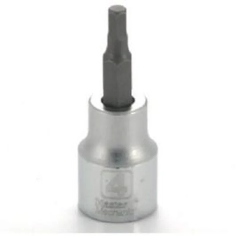 Hex Bit Socket, 3/8-In. Drive, 4mm,