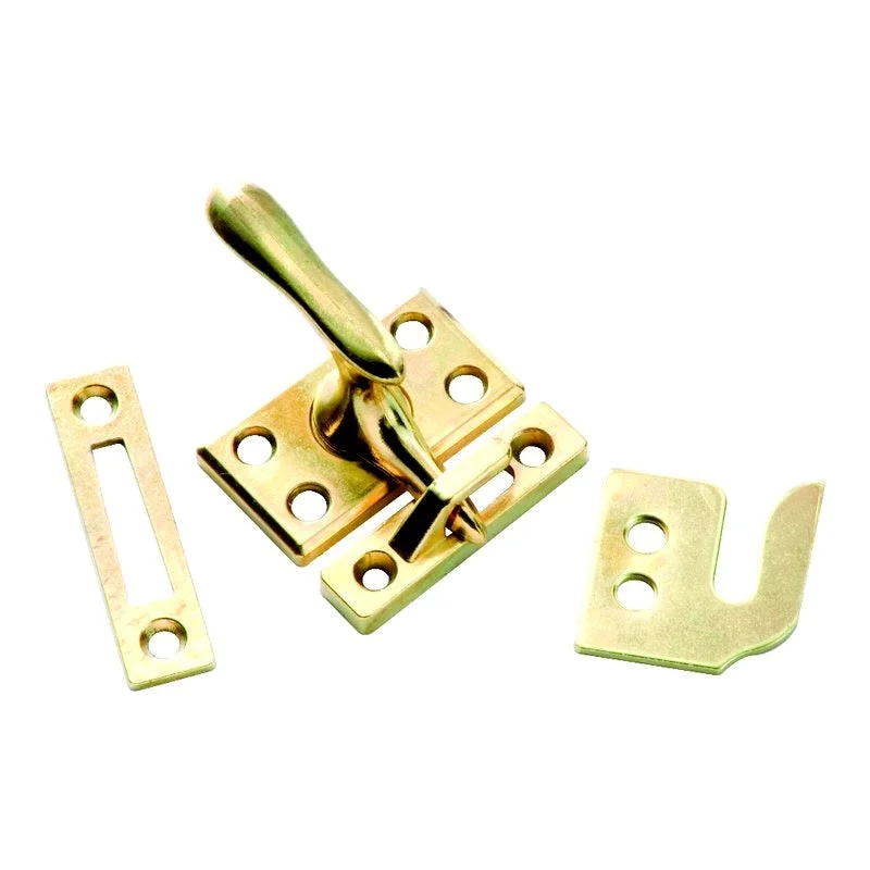 Hickory Bright Brass Casement Window Fastener Latch, 3 Diverse Strikes 1432