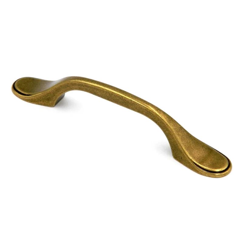 Hickory Conquest P14444-LB Lustre Brass 3"cc Arch Cabinet Handle Pull