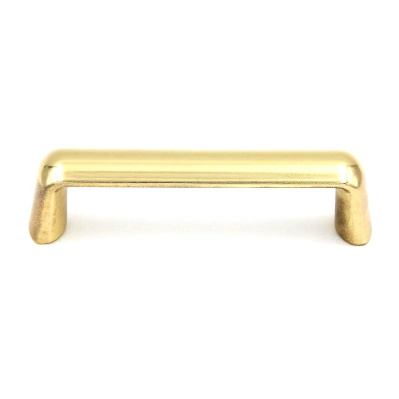 Hickory Eclectic 3"cc Polished Brass Cabinet Handle Pull P324-3