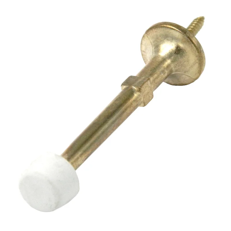 Hickory Hardware 2-7/8" Bright Brass Solid Doorstop PBH0254
