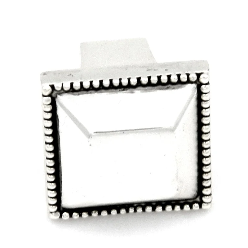 Hickory Hardware Altair Satin Antique Silver Square 1" Cabinet Knob P3503-SAS
