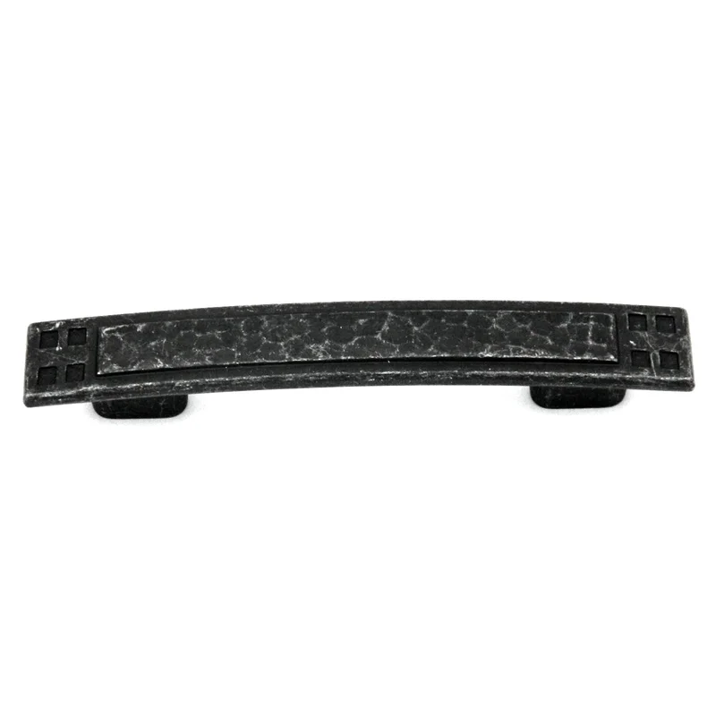 Hickory Hardware Arts & Crafts Pewter 3", 3 3/4" (96mm)cc Handle Pull P7525-SPA-VP
