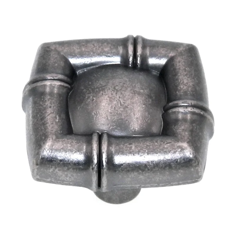 Hickory Hardware Bamboo Black Nickel Vibed 1 1/8" Square Cabinet Knob