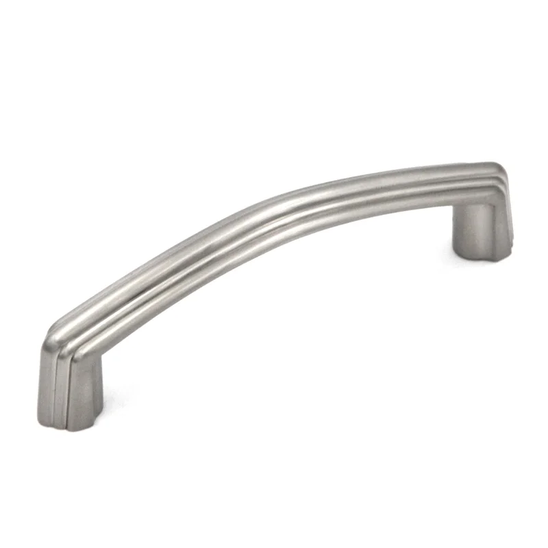 Hickory Hardware Bel Aire Satin Nickel Cabinet 3"cc Handle Pull P3465-SN