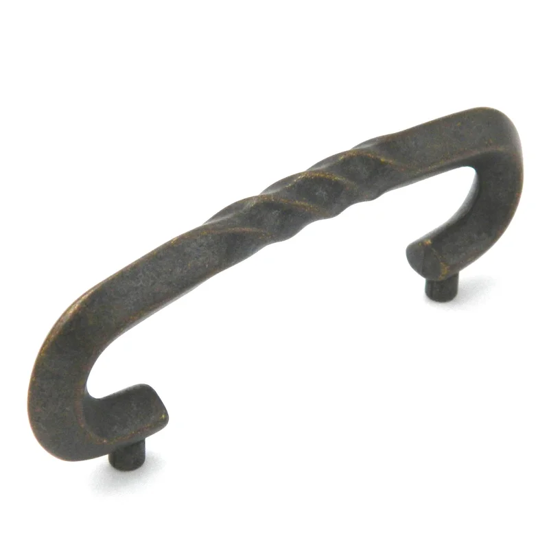 Hickory Hardware Charleston Blacksmith Windover Antique 3"cc Rustic Handle Pull PA1323-WOA