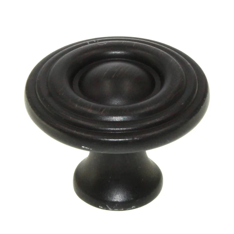 Hickory Hardware Conquest 1 3/16" Ringed Cabinet Knob Vintage Bronze P14402-VB