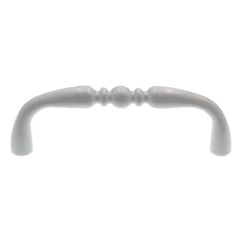 Hickory Hardware Conquest P14451-W White 3 in. Centers Cabinet Handle