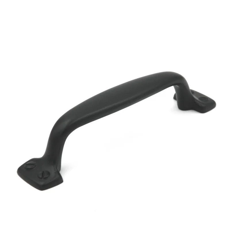 Hickory Hardware Contemporary Matte Black Cabinet 3 3/4" (96mm)cc Handle Pull P2621-MB