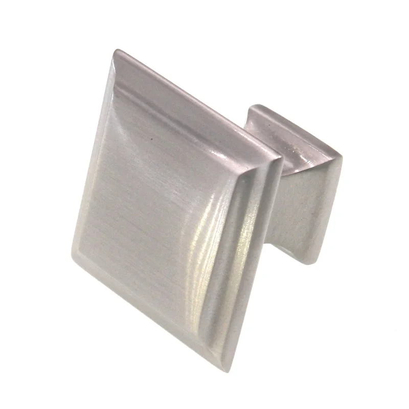 Hickory Hardware Designer Satin Nickel 1 1/4" Square Cabinet Knob