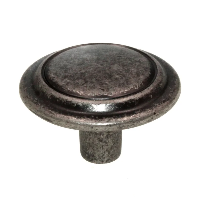 Hickory Hardware Eclipse Black Nickel Vibed 1 1/4" Ring Cabinet Knob P413-BNV