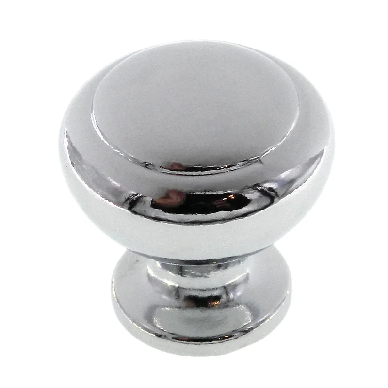 Hickory Hardware Eclipse Chrome 1 1/4" Ringed Heavy Cabinet Knob P548-CH