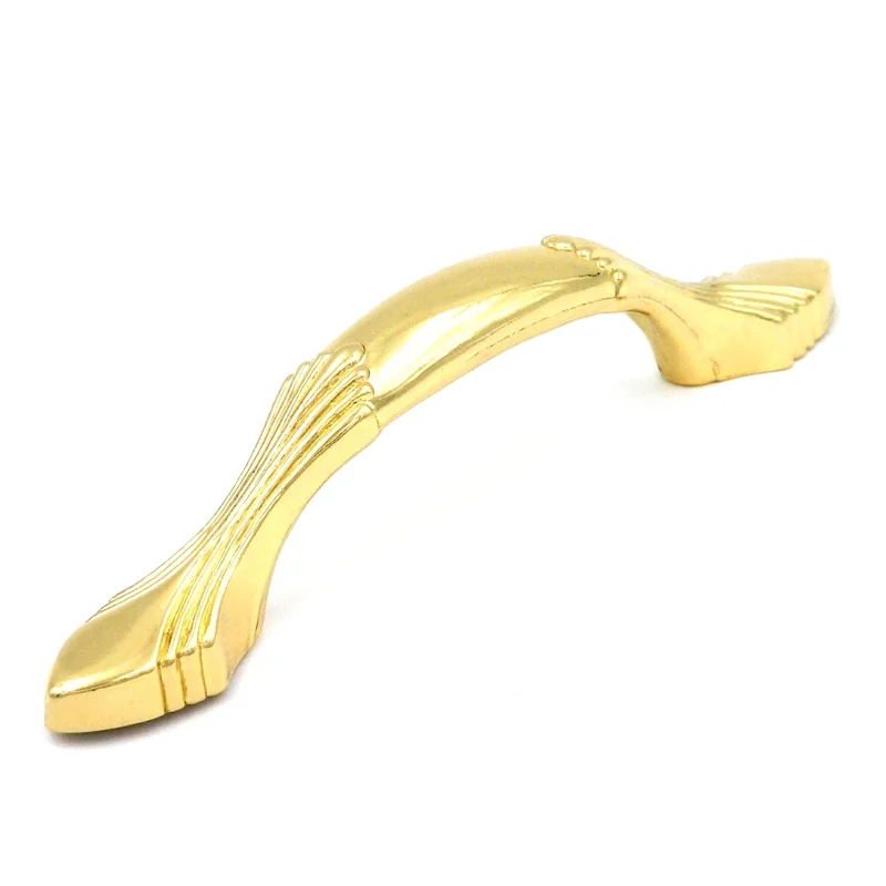 Hickory Hardware Eclipse Ultra Brass Cabinet  3"cc Handle Pull P345-UB