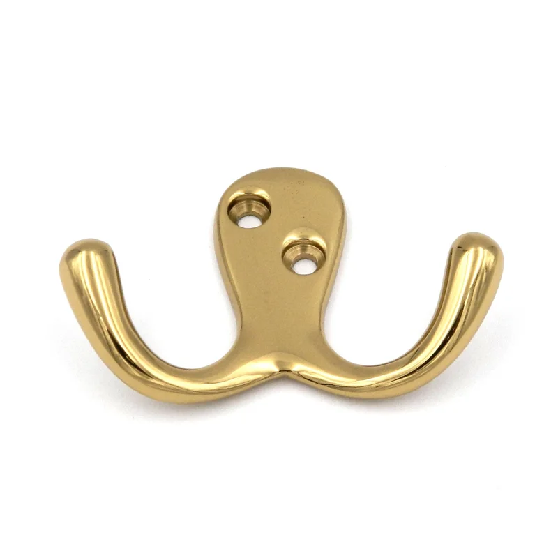 Hickory Hardware Elegance Hooks P27305 Solid Brass Coat and Hat Wall Hook