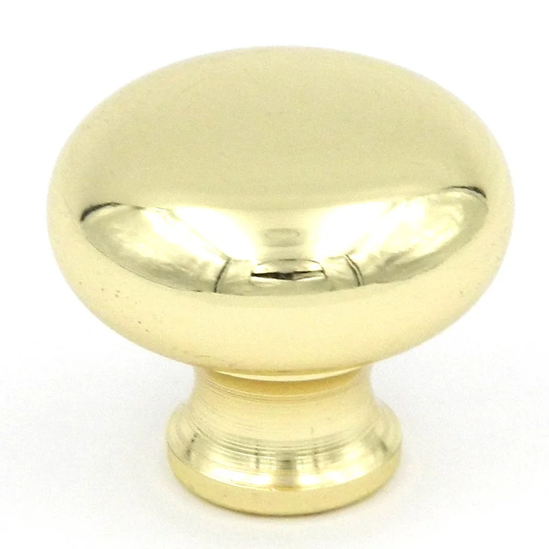 Hickory Hardware English Cozy 1 1/4" Polished Brass Round Smooth Cabinet Knob P302-PB
