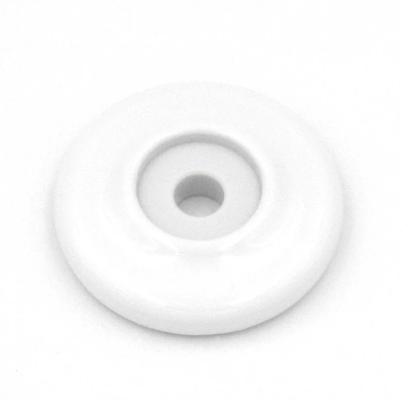 Hickory Hardware English Cozy White Porcelain 1 5/8" Cabinet Knob Backplates P68-W