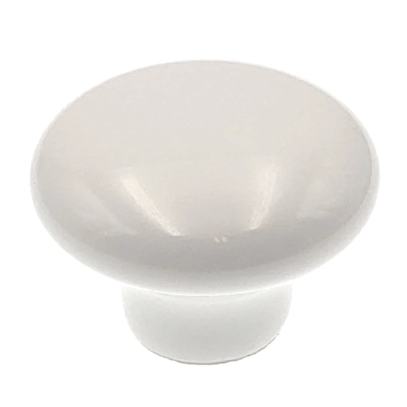 Hickory Hardware ENGLISH COZY White Round 1 1/4" Porcelain Cabinet Knob P28-W
