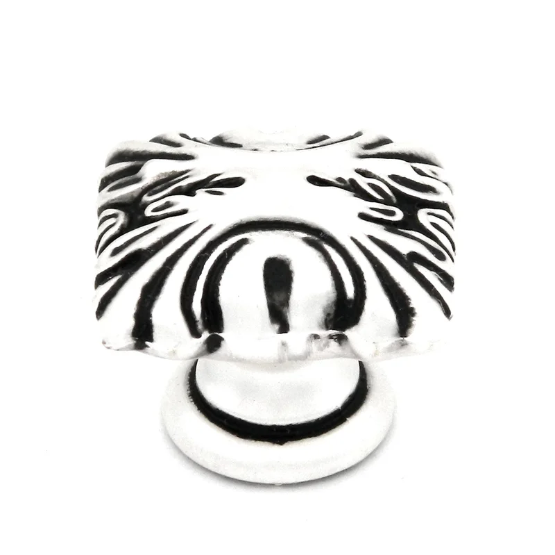 Hickory Hardware Ithica Satin Antique Silver Round 1 3/8" Cabinet Knob P3430-SAS