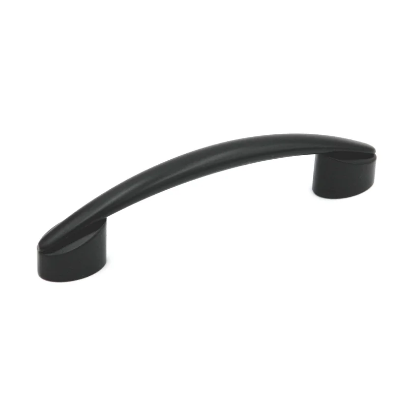 Hickory Hardware Luna Matte Black Cabinet  3", 3 3/4" (96mm)cc Handle Pull P3447-MB