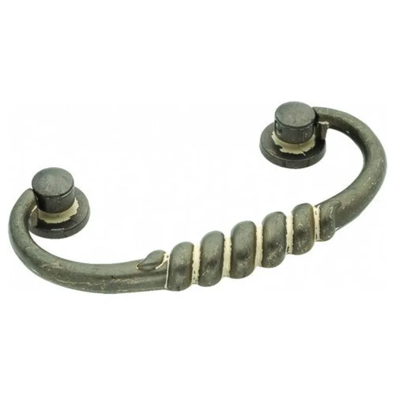 Hickory Hardware Manchester Biscayne Antique P2022-BYA 3"cc Swirl Loop Cabinet Bail Pull