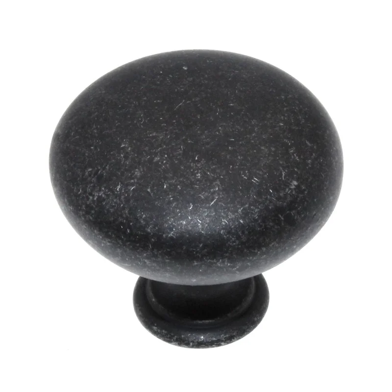 Hickory Hardware Manchester Vibra Pewter Round Smooth 1 1/4" Cabinet Knob PA1218-VP