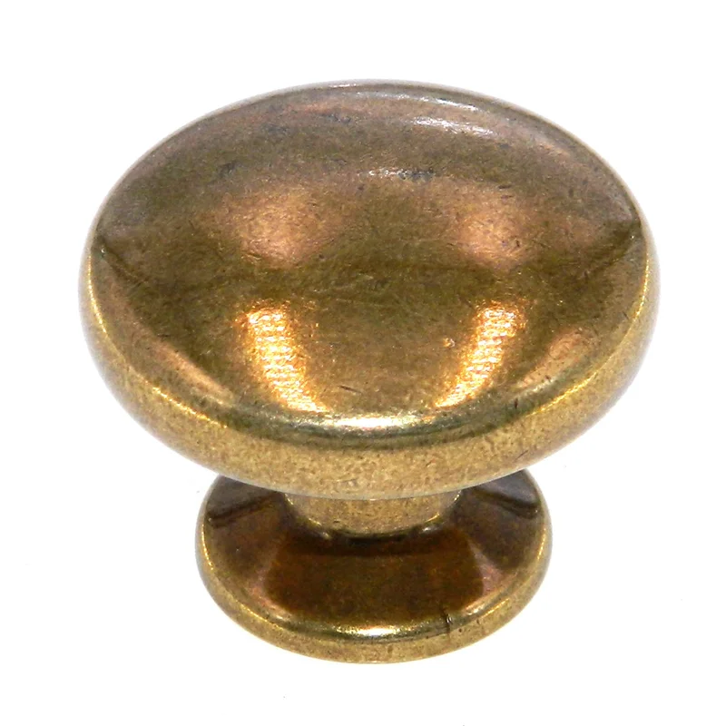Hickory Hardware Manor House Lancaster Hand Polished Brass 1 1/4" Cabinet Knob