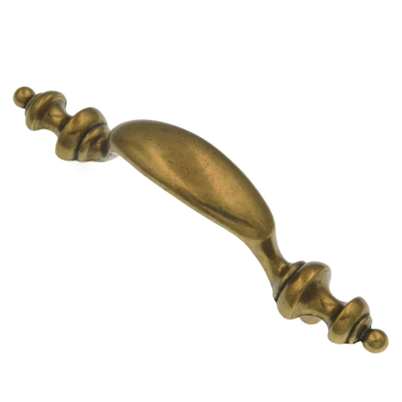 Hickory Hardware Manor house Lancaster Hand Polished Brass Cabinet 3"cc Handle Pull P353-LP