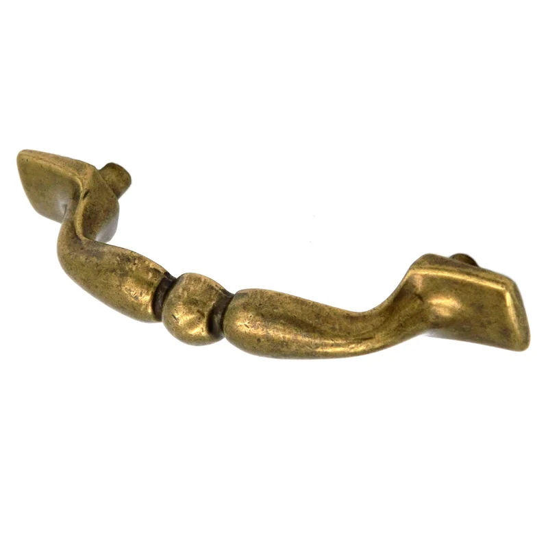 Hickory Hardware Manor House Lancaster Hand Polished Brass Cabinet 3"cc Handle Pull P509-LP