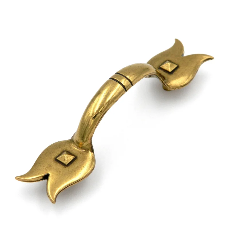 Hickory Hardware Meadows Lancaster Hand Polished 3"cc Tulip Cabinet Pull P247-LP
