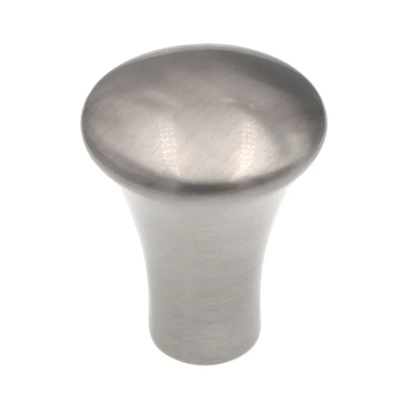 Hickory Hardware Metropolis 1" Round Conical Fluted Knob Satin Nickel PA0213-SN