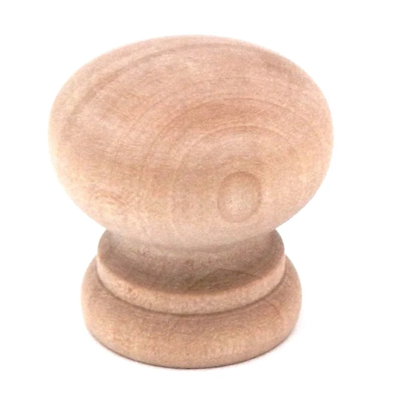 Hickory Hardware Natural Woodcraft Unfinished Wood Round 1 1/4" Cabinet Knob P684-UW