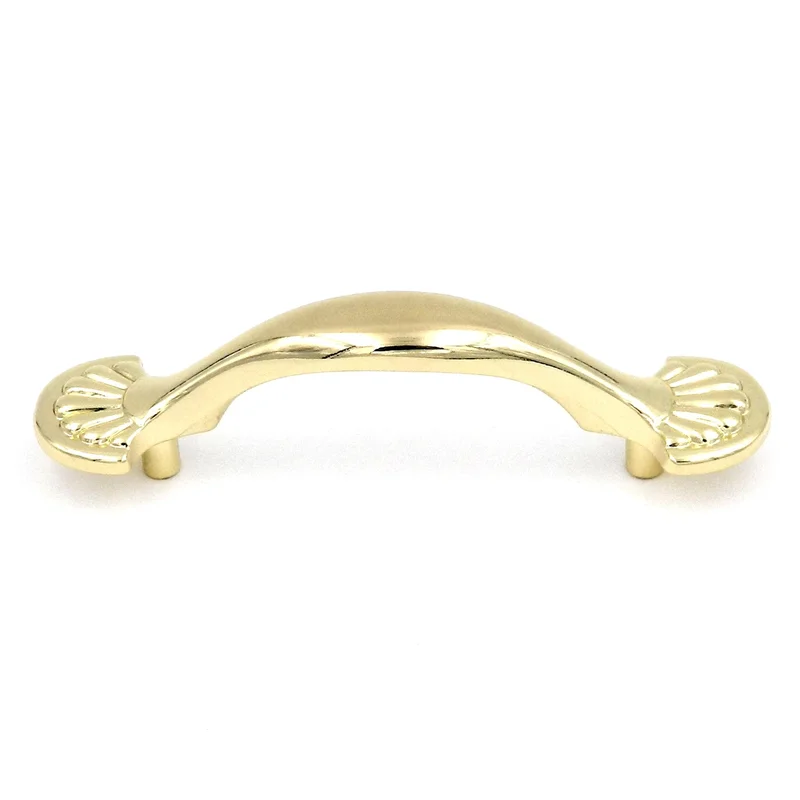 Hickory Hardware Newport Polished Brass 3"cc Cabinet Pull P538-PB