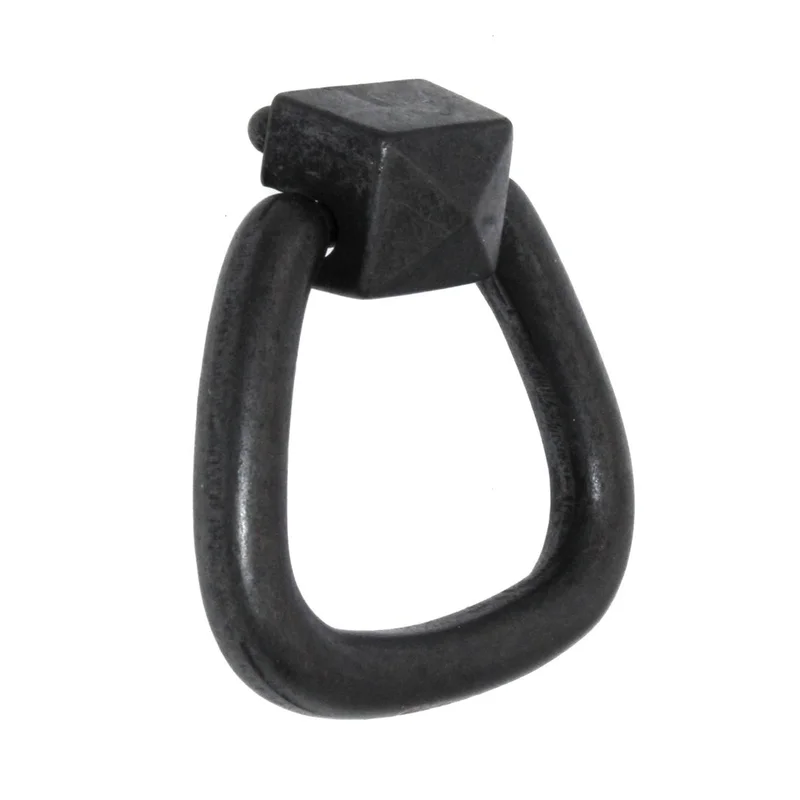 Hickory Hardware Old Mission Black Mist Antique 2" (51mm)cc Furniture Ring Pull PA0713-BMA