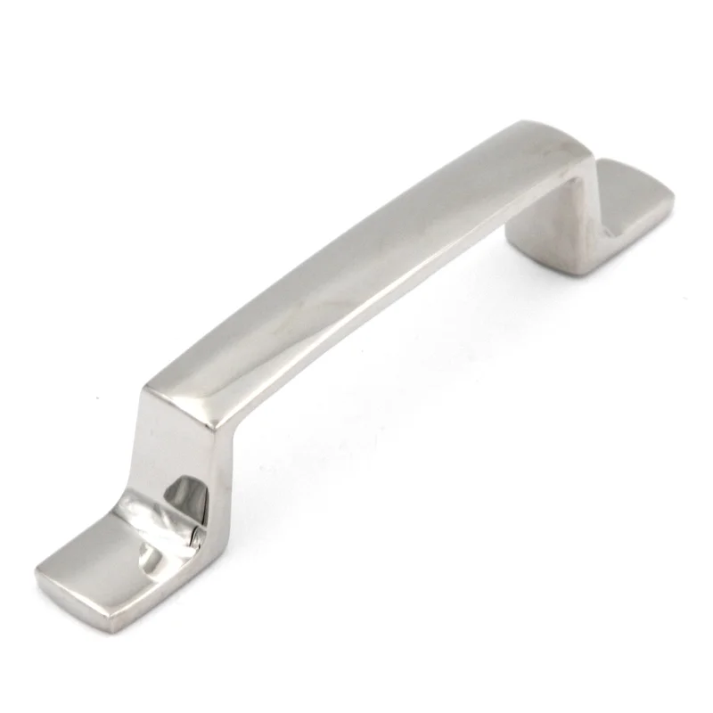 Hickory Hardware Rotterdam Bright Nickel Cabinet 3"cc Handle Pull P3113-14