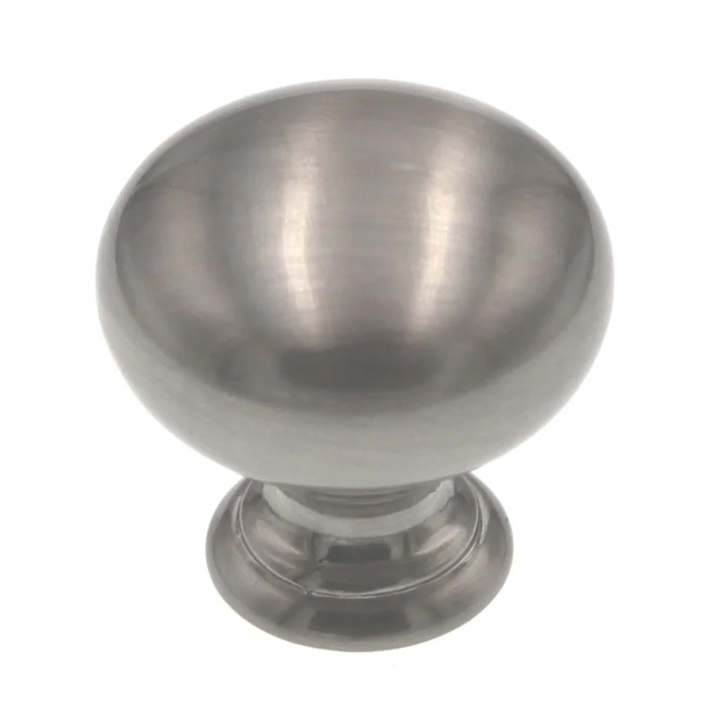 Hickory Hardware Satin Nickel 1" Smooth Mushroom Cabinet Knob Pull PA1217-SN