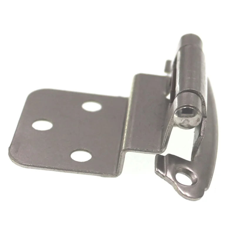 Hickory Hardware Satin Nickel 3/8" Inset Cabinet Hinge Self-Closing P243-SN