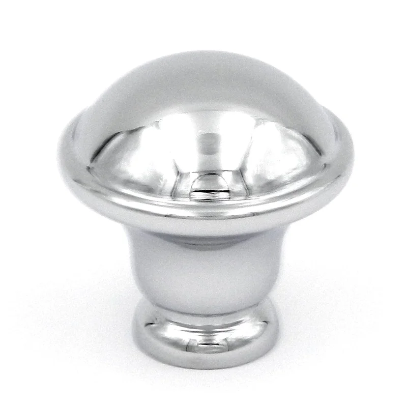 Hickory Hardware Savoy 1 1/4" Chrome Round Smooth Dome Cabinet Knob P2243-CH