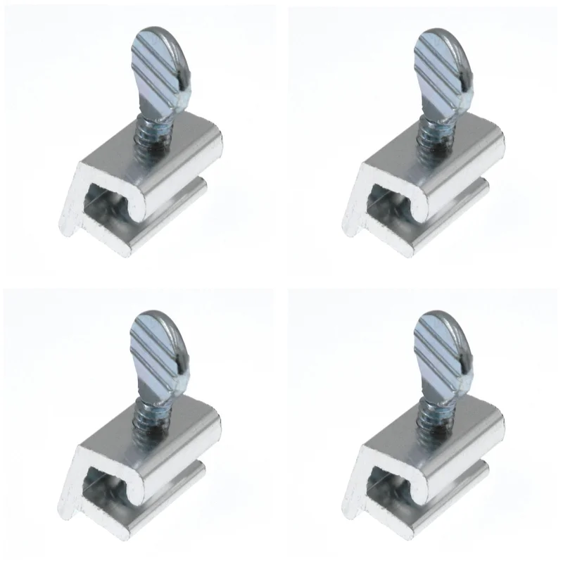 Hickory Hardware Security Adjustable Aluminum Sliding Window Lock 1405, Set of 4