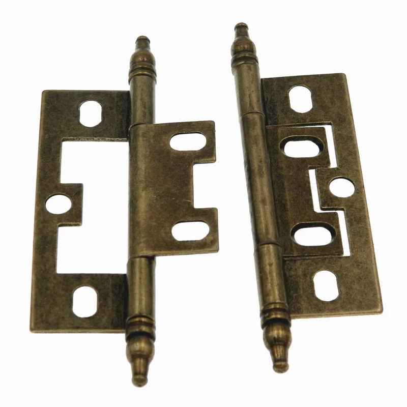 Hickory Hardware Self Mortise 2 1/2" Minaret Cabinet Hinges Lancaster Hand Polished P8293-LP