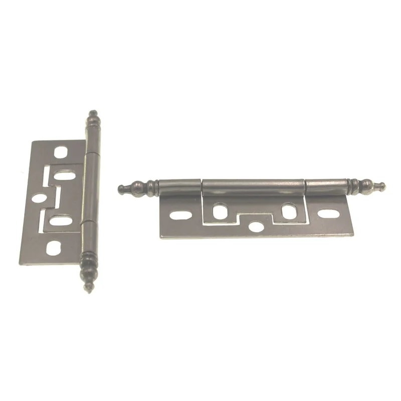 Hickory Hardware Self Mortise 2 1/2" Minaret Cabinet Hinges Satin Nickel P8293-SN