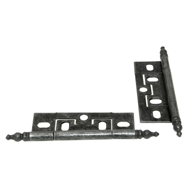Hickory Hardware Self Mortise 2 1/2" Minaret Cabinet Hinges Silver Medallion P8293-SM
