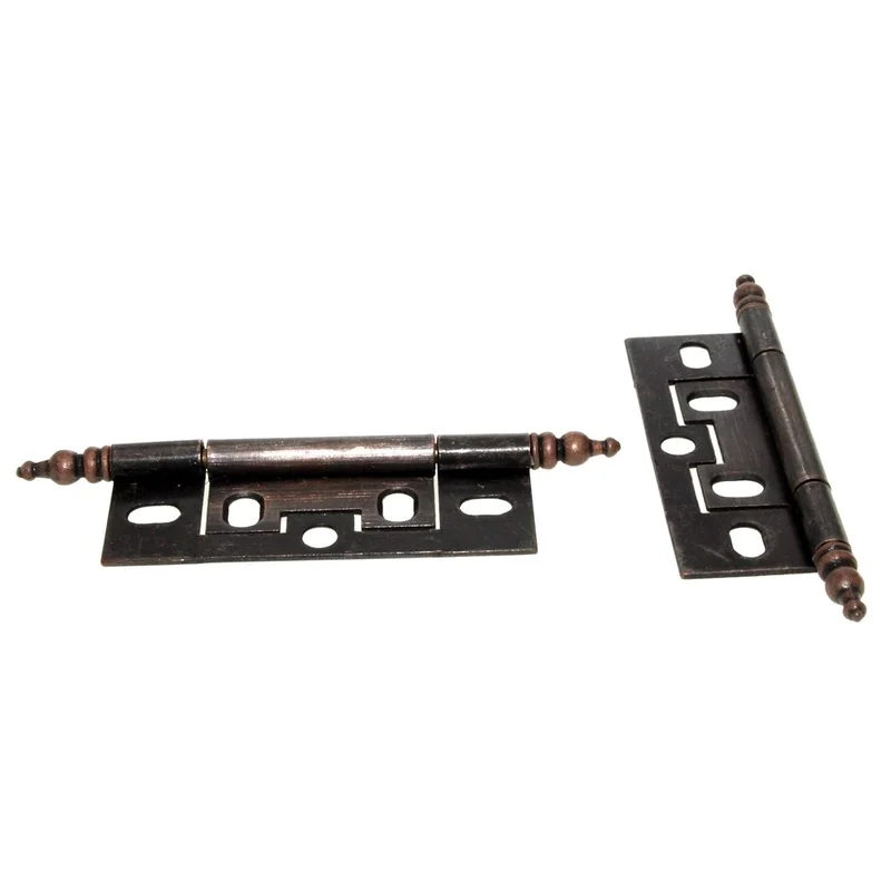 Hickory Hardware Self Mortise 2 1/2" Minaret Cabinet Hinges Vintage Bronze P8293-VB