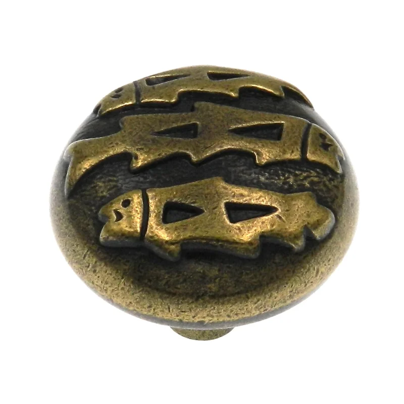 Hickory Hardware Southwest Lodge Blackened Brass Medallion 1 1/4" Cabinet Knob P374-BBM